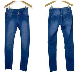 At Seven Blue Stretch Skinny Jeans Sz 5 Jeggings Junior
